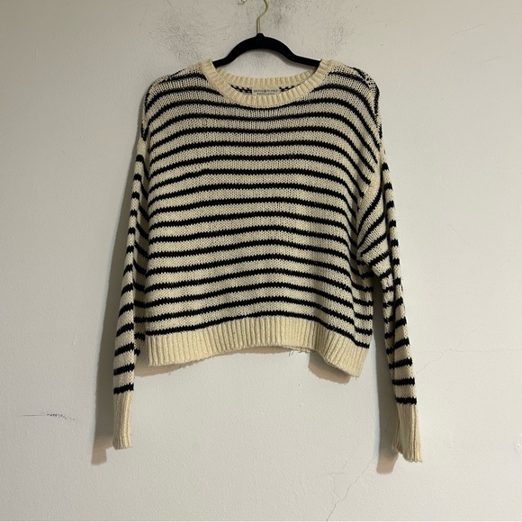 Denim & Supply Ralph Lauren Sweaters - Denim & Supply Ralph Lauren Open Knit Cotton Striped Crewneck Sweater XL Preppy